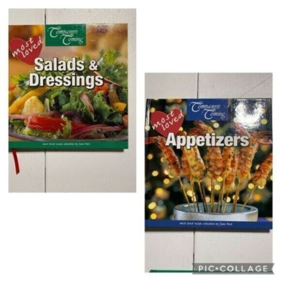 EUC Set of 2 Hardback Books Company’s Coming “Salads & Dressings” & “Appetizers” - Picture 1 of 5